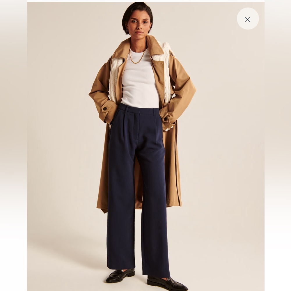 Abercrombie tailored relaxed straight pant 25 SHORT